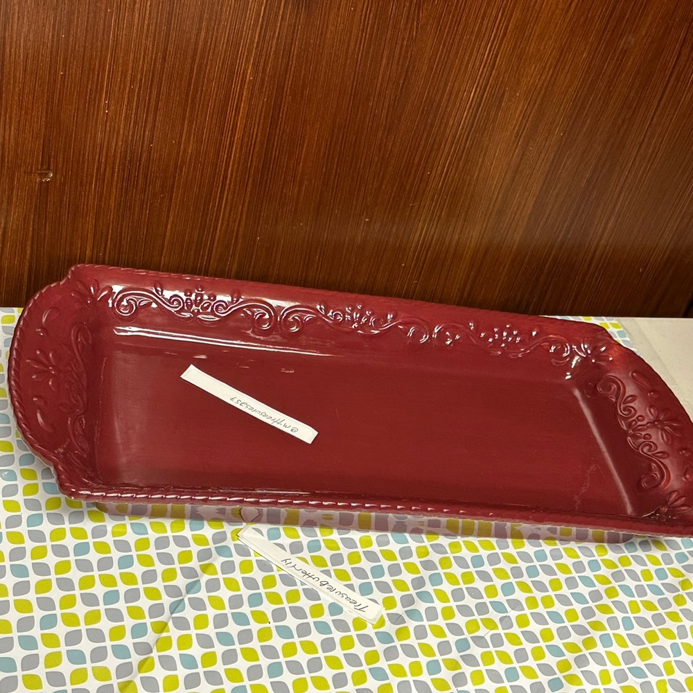 Home interiors Discontinued Rectangular Serving tray Berry collection
